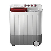 Samsung mini-washing machine with separate containers for washing and spinning clothes. 